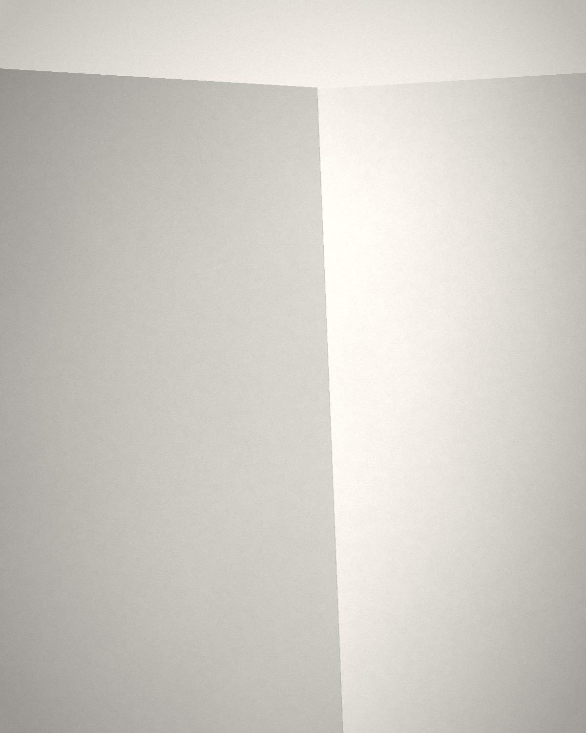 Angle de murs fraîchement peints